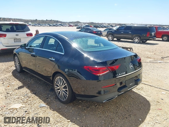 2021 Mercedes-Benz CLA 250 with VIN W1K5J4GB3MN186004, listed as a IAAI auction lot 41826230 with 76,741 mi miles and . Bid and sale history available at DreamBid. Image 3.