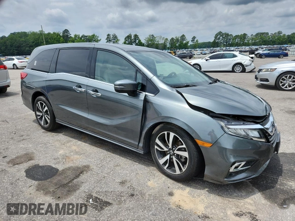 2019 Honda Odyssey Elite z VIN 5FNRL6H92KB026530, wystawiony jako Copart lot #58781465 z przebiegiem 105 878 mil mil oraz Szkoda całkowita • Salvage title. Historia ofert i sprzedaży dostępna na DreamBid. Obrazek 4.