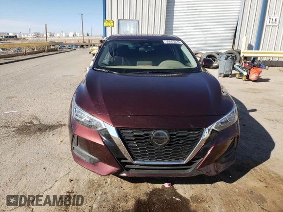 2023 Nissan Sentra SV with VIN 3N1AB8CV7PY287456, listed as a Copart auction lot 50069235 with 27,981 mi miles and Salvage Title. Bid and sale history available at carsss.com. Image 5.