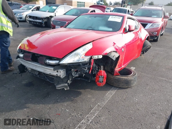 2014 Nissan 370Z Nismo with VIN JN1AZ4EH9EM636306, listed as a IAAI auction lot 41467766 with 101,021 mi miles and . Bid and sale history available at DreamBid. Image 19.