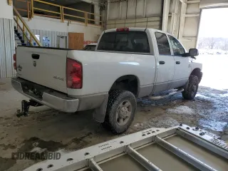2008 Dodge Ram 2500 SLT with VIN 3D7KS28A18G250839, listed as a Copart auction lot 46255255 with 107,405 mi miles and Salvage Title. Bid and sale history available at carsss.com. Image 3.