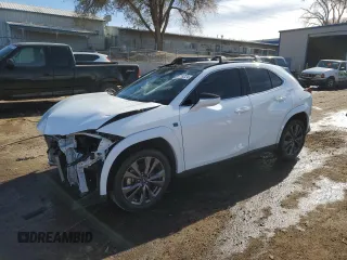 2023 Lexus UX 250h F Sport z VIN JTHB6JBH1P2158618, wystawiony jako Copart lot #81718224 z przebiegiem 31 646 mil mil oraz Szkody całkowita. Historia ofert i sprzedaży dostępna na DreamBid. Obrazek 1.