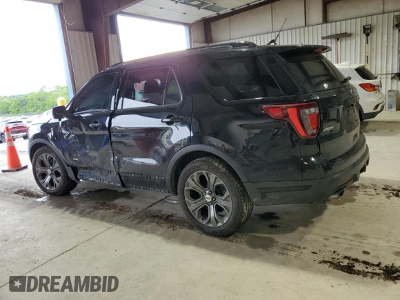 2018 Ford Explorer Sport with VIN 1FM5K8GT2JGC39584, listed as a Copart auction lot 58069825 with 113,836 mi miles and Salvage title. Bid and sale history available at DreamBid. Image 2.