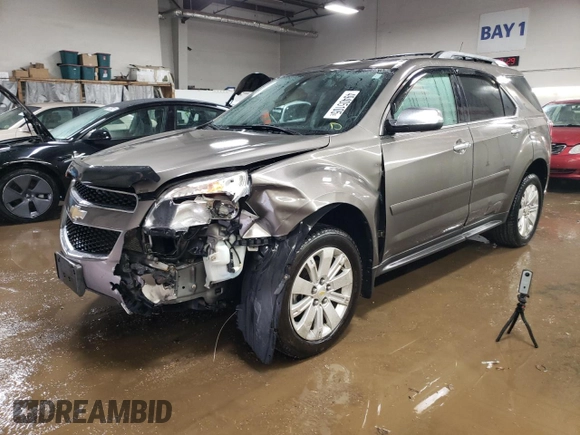 2011 Chevrolet Equinox LTZ with VIN 2CNFLGE57B6461913, listed as a Copart auction lot 49405105 with 70,608 mi miles and Salvage Title. Bid and sale history available at carsss.com. Image 1.