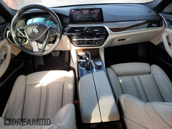 2018 BMW 5 Series 540i with VIN WBAJE5C50JWA92994, listed as a Copart auction lot 45681385 with 63,521 mi miles and Salvage Title. Bid and sale history available at carsss.com. Image 8.