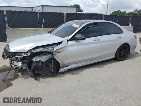 2017 Mercedes-Benz C 43 AMG z VIN 55SWF6EBXHU183022, wystawiony jako Copart lot #63044555 z przebiegiem 115 191 mil mil oraz Czysty tytuł • Clean title. Historia ofert i sprzedaży dostępna na DreamBid. Obrazek 1.