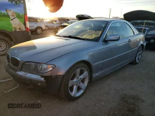 2004 BMW 3 Series 325Ci with VIN WBABW33444PL25543, listed as a Copart auction lot 83811414 with 106,309 mi miles and Salvage Title. Bid and sale history available at carsss.com. Image 1.