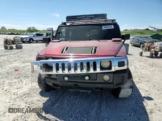 2005 Hummer H2 SUV with VIN 5GRGN23U25H109190, listed as a Copart auction lot 49460795 with 191,199 mi miles and Salvage Title. Bid and sale history available at carsss.com. Image 12.