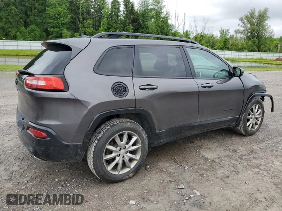 2018 Jeep Cherokee Latitude Tech Connect with VIN 1C4PJMCX8JD588624, listed as a Copart auction lot 59873355 with 108,896 mi miles and Salvage title. Bid and sale history available at DreamBid. Image 3.