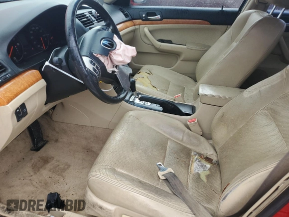 2005 Acura TSX with VIN JH4CL96825C032653, listed as a Copart auction lot 51695135 with 195,182 mi miles and Salvage Title. Bid and sale history available at DreamBid. Image 7.