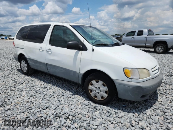 2001 Toyota Sienna CE z VIN 4T3ZF19C21U361994, wystawiony jako Copart lot #58023815 z przebiegiem 398 730 mil mil oraz Czysty tytuł • Clean title. Historia ofert i sprzedaży dostępna na DreamBid. Obrazek 4.