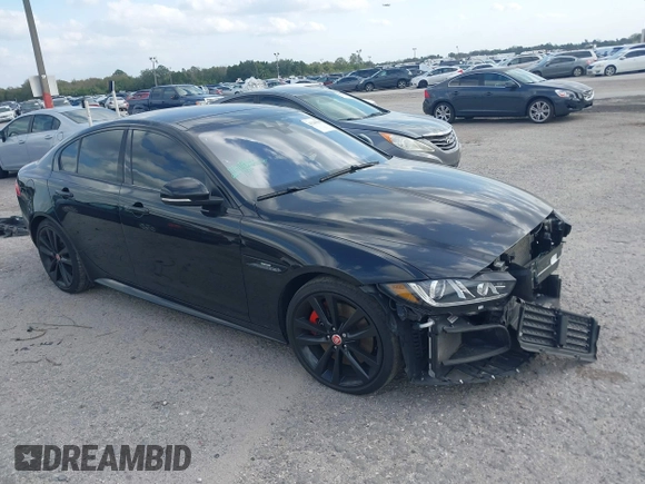 2018 Jaguar XE with VIN SAJAF4GX0JCP40050, listed as a IAAI auction lot 41245040 with 93,489 mi miles and . Bid and sale history available at DreamBid. Image 1.