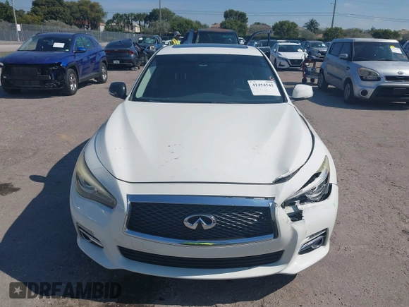 2017 Infiniti Q50 2.0t with VIN JN1CV7AP4HM642506, listed as a IAAI auction lot 41454542 with 131,807 mi miles. Bid and sale history available at carsss.com. Image 12.