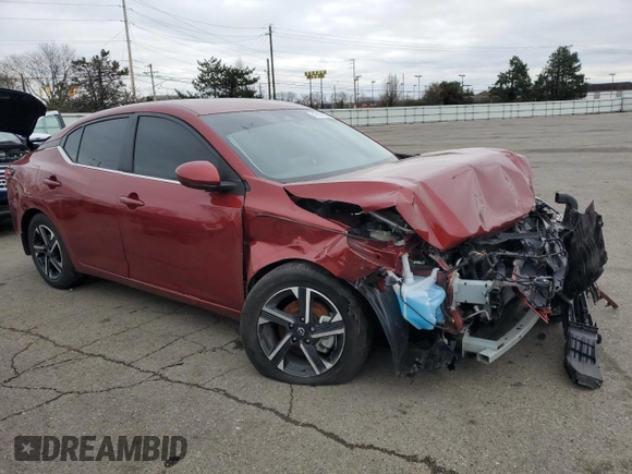 2024 Nissan Sentra SV with VIN 3N1AB8CV4RY320495, listed as a Copart auction lot 49166945 with 10,668 mi miles and Clean Title. Bid and sale history available at DreamBid. Image 4.