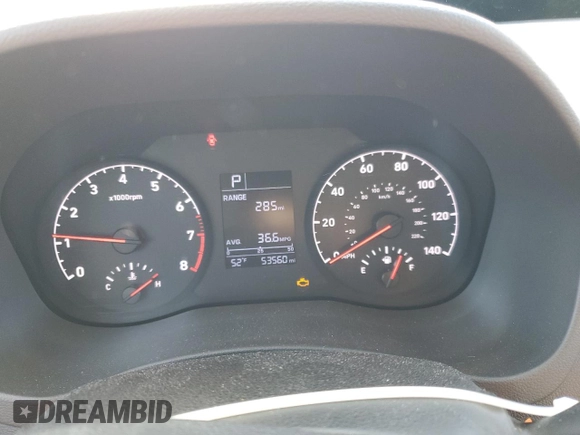 2019 Hyundai Accent SE with VIN 3KPC24A34KE065046, listed as a Copart auction lot 53616535 with 53,560 mi miles and Salvage Title. Bid and sale history available at carsss.com. Image 9.