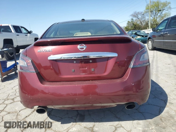 2012 Nissan Maxima SV with VIN 1N4AA5AP3CC862891, listed as a Copart auction lot 50979665 with 173,710 mi miles and Salvage title. Bid and sale history available at DreamBid. Image 6.