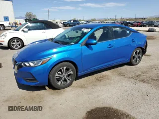 2021 Nissan Sentra SV with VIN 3N1AB8CVXMY224489, listed as a Copart auction lot 61971375 with 63,045 mi miles and Salvage title. Bid and sale history available at DreamBid. Image 1.