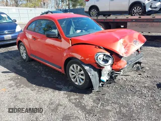 2017 Volkswagen Beetle 1.8T Fleet with VIN 3VWF17AT7HM618771, listed as a IAAI auction lot 41595088 with 67,943 mi miles. Bid and sale history available at carsss.com. Image 1.