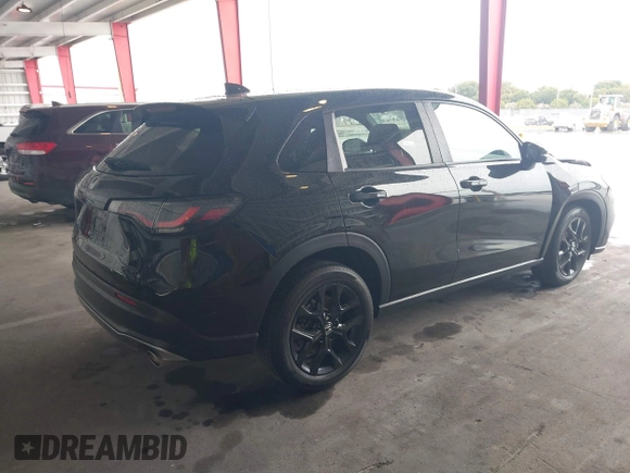 2023 Honda HR-V Sport with VIN 3CZRZ1H55PM736372, listed as a IAAI auction lot 41653693 with 24,553 mi miles. Bid and sale history available at carsss.com. Image 4.