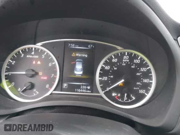 2018 Nissan Sentra SV with VIN 3N1AB7AP6JL657329, listed as a IAAI auction lot 39168856 with 116,446 mi miles. Bid and sale history available at carsss.com. Image 7.