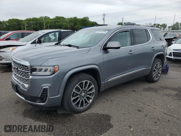 2020 GMC Acadia Denali with VIN 1GKKNXLS6LZ176328, listed as a Copart auction lot 58144725 with 70,321 mi miles and Salvage title. Bid and sale history available at DreamBid. Image 1.