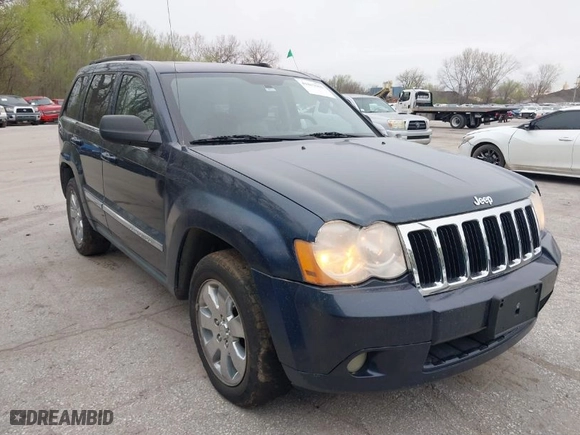 2009 Jeep Grand Cherokee Limited with VIN 1J8GR58K99C551782, listed as a IAAI auction lot 41817563 with 258,407 mi miles. Bid and sale history available at carsss.com. Image 1.