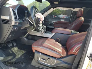 2018 Ford F-150 XL with VIN 1FTEW1E56JFA55341, listed as a Copart auction lot 54737115 with 114,581 mi miles and Salvage title. Bid and sale history available at DreamBid. Image 7.