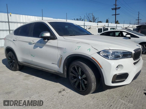 2017 BMW X6 sDrive35i with VIN 5UXKU0C50H0F99774, listed as a Copart auction lot 79570354 with 56,086 mi miles and Salvage Title. Bid and sale history available at carsss.com. Image 4.