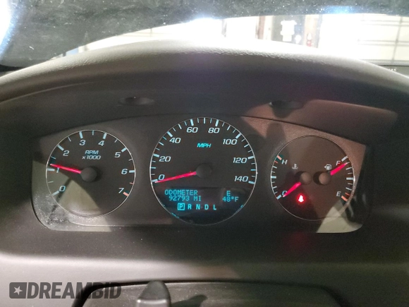2013 Chevrolet Impala LTZ with VIN 2G1WC5E30D1185560, listed as a Copart auction lot 49686505 with 92,793 mi miles and Salvage Title. Bid and sale history available at DreamBid. Image 9.