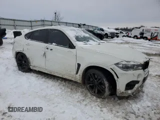 2016 BMW X6 M with VIN 5YMKW8C53G0R43451, listed as a Copart auction lot 41389955 with 69,003 mi miles and Salvage Title. Bid and sale history available at carsss.com. Image 4.