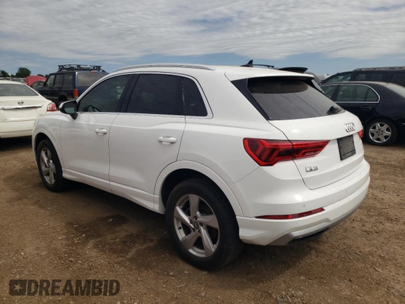 2019 Audi Q3 Premium Plus with VIN WA1BECF30K1067122, listed as a Copart auction lot 61161544 with 22,697 mi miles and Salvage Title. Bid and sale history available at carsss.com. Image 2.