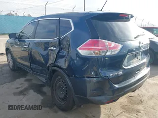 2015 Nissan Rogue SV with VIN KNMAT2MT8FP579542, listed as a IAAI auction lot 41909706 with 92,915 mi miles and . Bid and sale history available at carsss.com. Image 3.