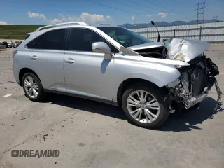 2010 Lexus RX 450h with VIN JTJBC1BA1A2021910, listed as a Copart auction lot 60155065 with Not provided miles and Salvage title. Bid and sale history available at DreamBid. Image 4.