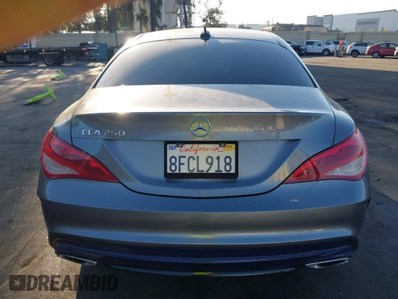 2018 Mercedes-Benz CLA 250 with VIN WDDSJ4EB0JN695467, listed as a IAAI auction lot 42024593 with 59,622 mi miles and . Bid and sale history available at DreamBid. Image 16.