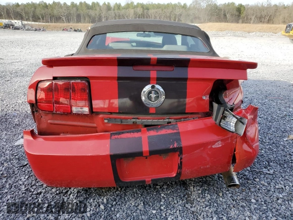 2008 Ford Mustang Deluxe with VIN 1ZVHT84N385146001, listed as a Copart auction lot 45558095 with 222,148 mi miles and Salvage Title. Bid and sale history available at carsss.com. Image 6.