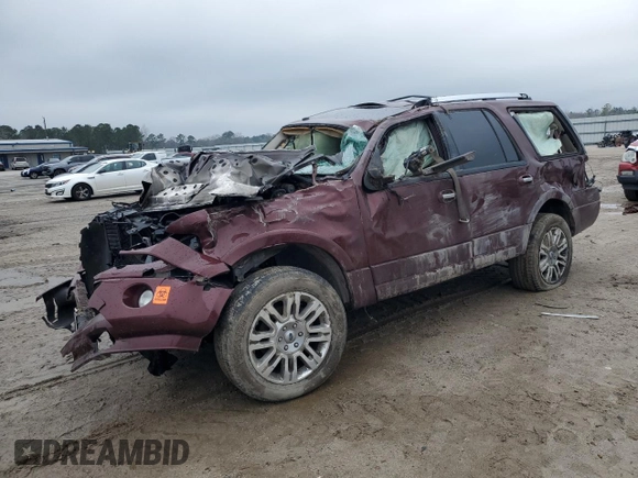 2011 Ford Expedition Limited with VIN 1FMJU1K55BEF01135, listed as a Copart auction lot 46106235 with 0 mi miles and Salvage Title. Bid and sale history available at carsss.com. Image 1.