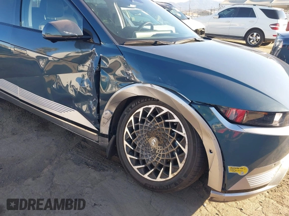 2022 Hyundai Ioniq 5 Limited with VIN KM8KRDAF3NU103837, listed as a IAAI auction lot 41329578 with 14,253 mi miles and . Bid and sale history available at DreamBid. Image 6.