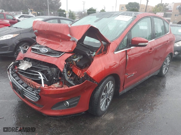 2018 Ford C-Max Hybrid Titanium with VIN 1FADP5DU4JL100020, listed as a IAAI auction lot 41507372 with 103,832 mi miles. Bid and sale history available at carsss.com. Image 17.