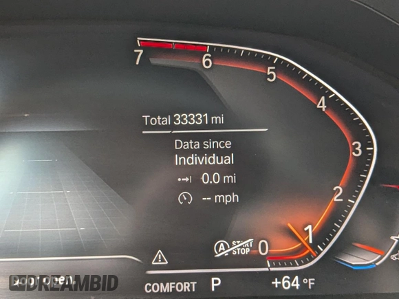 2021 BMW 3 Series 330i xDrive with VIN WBA5R7C05MFL07633, listed as a Copart auction lot 44218855 with 33,325 mi miles and Clean Title. Bid and sale history available at carsss.com. Image 8.