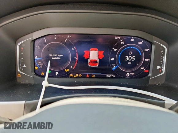 2021 Volkswagen Atlas SEL with VIN 1V2ER2CA5MC523416, listed as a Copart auction lot 59365685 with 80,297 mi miles and Salvage title. Bid and sale history available at DreamBid. Image 9.