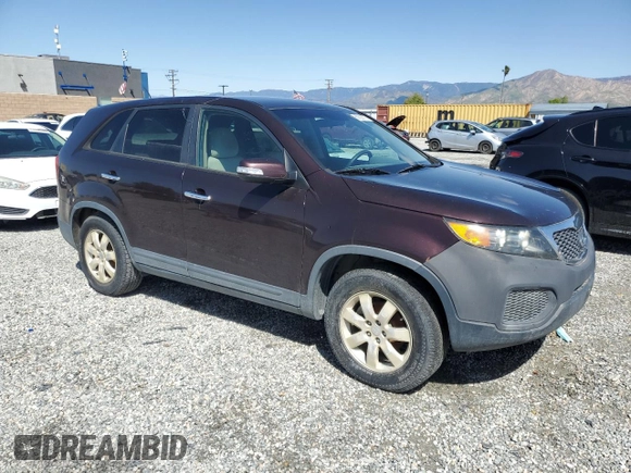2012 Kia Sorento LX with VIN 5XYKT3A14CG189971, listed as a Copart auction lot 50820575 with 169,498 mi miles and Clean Title. Bid and sale history available at DreamBid. Image 4.