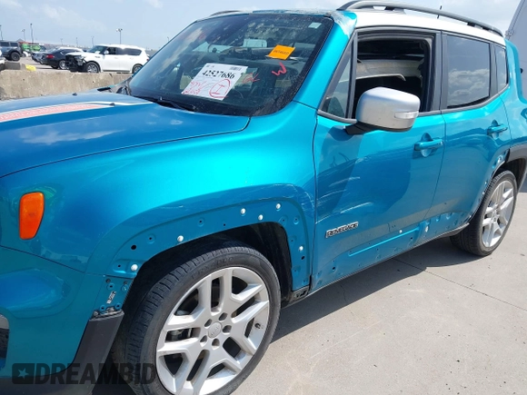 2021 Jeep Renegade Latitude with VIN ZACNJCBB8MPM51418, listed as a IAAI auction lot 42527686 with 64,459 mi miles and . Bid and sale history available at DreamBid. Image 6.