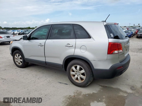 2013 Kia Sorento LX with VIN 5XYKT3A19DG396227, listed as a Copart auction lot 63595135 with 157,268 mi miles and Salvage title. Bid and sale history available at DreamBid. Image 2.