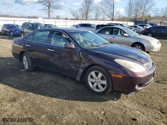 2005 Lexus ES 330 with VIN JTHBA30G255097926, listed as a Copart auction lot 46213125 with NaN miles and Salvage Title. Bid and sale history available at carsss.com. Image 4.