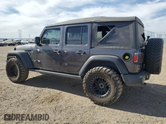 2020 Jeep Wrangler Unlimited Willys with VIN 1C4HJXDG5LW246978, listed as a Copart auction lot 52930515 with 117,020 mi miles and Salvage title. Bid and sale history available at DreamBid. Image 2.