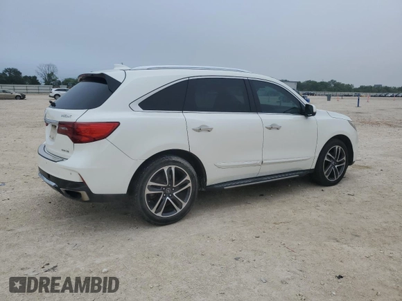 2017 Acura MDX Advance with VIN 5FRYD4H88HB032716, listed as a Copart auction lot 54551095 with 210,131 mi miles and Clean Title. Bid and sale history available at DreamBid. Image 3.