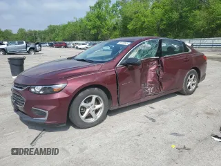 2016 Chevrolet Malibu LS z VIN 1G1ZB5ST1GF208751, wystawiony jako Copart lot #56130945 z przebiegiem 78 447 mil mil oraz Szkoda całkowita • Salvage title. Historia ofert i sprzedaży dostępna na DreamBid. Obrazek 1.