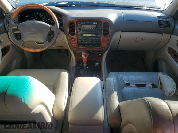 2000 Lexus LX 470 with VIN JT6HT00W2Y0120562, listed as a Copart auction lot 46861685 with 245,525 mi miles and Salvage Title. Bid and sale history available at DreamBid. Image 8.