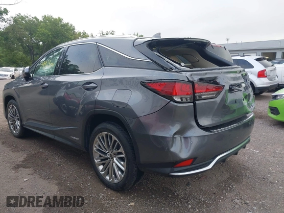 2022 Lexus RX 450h z VIN 2T2JGMDA7NC075586, wystawiony jako IAAI lot #42606238 z przebiegiem 39 423 mil mil oraz . Historia ofert i sprzedaży dostępna na DreamBid. Obrazek 3.