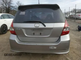 2007 Honda Fit Sport with VIN JHMGD38687S030437, listed as a Copart auction lot 46209395 with 110,155 mi miles and Salvage Title. Bid and sale history available at carsss.com. Image 6.